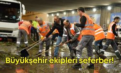 Antalya sağanak ve doluya teslim oldu: Büyükşehir ekipleri seferber!