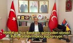 MHP Kaş İlçe Başkanı görevden alındı! Polise saldırmakla suçlanıyor
