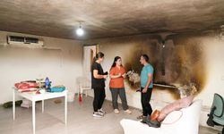 Finike’de elektrik panosu yangını: Belediye başkanı olay yerinde!