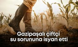 Gazipaşalı çiftçi su sorununa isyan etti