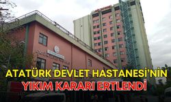 Atatürk Devlet Hastanesi’nde henüz proje yok! Yıkım kararı ertelendi