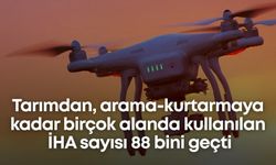 Tarımdan, arama-kurtarmaya kadar birçok alanda kullanılan İHA sayısı 88 bini geçti