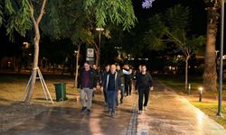 Antalya Emniyet Müdürü Sabit Akın Zaimoğlu, gece denetiminde