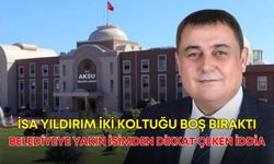 İsa Yıldırım iki koltuğu boş bıraktı! Belediyeye yakın isimden dikkat çeken iddia