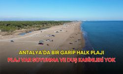 Antalya’da bir garip halk plajı! Plaj var soyunma ve duş kabinleri yok