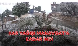Antalya tarihi anlardan birini yaşadı! Kar yağışı Manavgat’a kadar indi