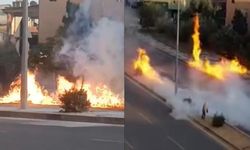 Mersin sokaklarında korku dolu anlar: Doğalgaz borusu hasar aldı, sigara yüzünden 2 kişi yaralandı!