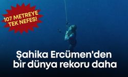Şahika Ercümen'den bir dünya rekoru daha: 107 metreye tek nefes!