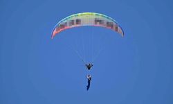 Babadağ'da İranlı jimnastikçiden nefes kesen gösteri!