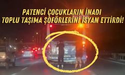 Antalya’da patenci çocukların inadı toplu taşıma şoförlerini isyan ettirdi!