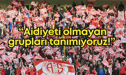 Antalyaspor Taraftar Derneği’nden açıklama: “Aidiyeti olmayan grupları tanımıyoruz!”