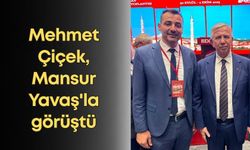 Manavgat Belediyesi Başkanvekili Mehmet Çiçek, Mansur Yavaş'la görüştü