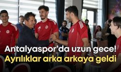 Antalyaspor’da uzun gece! Ayrılıklar arka arkaya geldi
