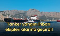 Antalya’da denizde gerçeğini aratmayan tatbikat! Tanker yangını ihbarı ekipleri alarma geçirdi!