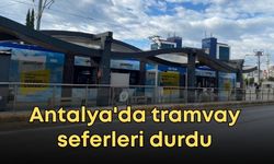Son dakika! Antalya'da tramvay seferleri durdu