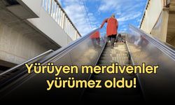 Yürüyen merdivenler yürümez oldu! Tramvay durağında günlerdir süren çile