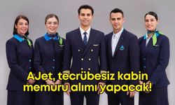 AJet, tecrübesiz kabin memuru alımı yapacak!