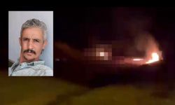 Alevler içinde kalan motosiklet sürücüsü hayatını kaybetti