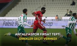 Antalyaspor fırsat tepti! Direkler geçit vermedi