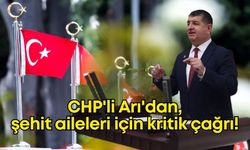 CHP'li Cavit Arı'dan şehit aileleri için kritik çağrı!