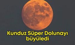 Antalya semalarında görsel şölen! Kunduz Dolunayı nefes kesti