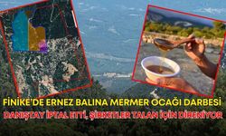 Finike’de Ernez balına mermer ocağı darbesi! Danıştay iptal etti, şirketler talan için direniyor