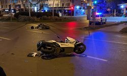 Gazipaşa'da motosiklet ile elektrikli motosiklet çarpıştı