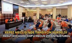 Kepez Meclisi'nde tansiyon yükseldi: Mesut Kocagöz, CHP'li Meclis üyesini susturdu!
