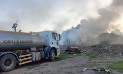 Konyaaltı Belediyesi'nden Zümrüt Mahallesi'ndeki yangına destek