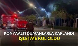 Konyaaltı dumanlarla kaplandı! İşletme kül oldu