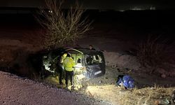 Konya'da hafif ticari araç şarampole devrildi: Sürücü hayatını kaybetti, 3 kişi yaralandı