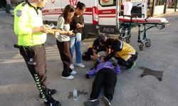 Manavgat'ta otomobil ile motosiklet çarpıştı