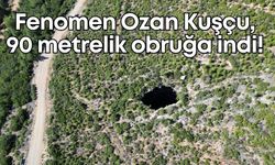 Fenomen Ozan Kuşçu, 90 metrelik obruğa indi!