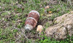 Köylüler mantar ararken top mermisi buldu