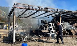 Alanya'da otel büfesinde yangın: Büfe kullanılmaz hale geldi