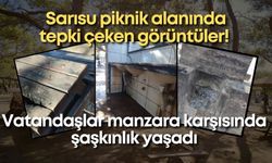 Sarısu piknik alanında tepki çeken görüntüler! Vatandaş, manzara karşısında şaşkınlık yaşadı