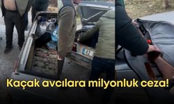 Kaçak avcılara milyonluk ceza!