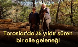 Toroslar'da bir aile geleneği: Güneş çifti, 35 yıldır orman işçiliği yapıyor