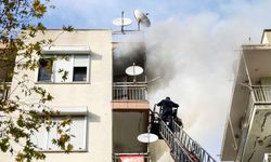 Antalya'da apartman dairesinde yangın paniği