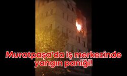Antalya Muratpaşa'da iş merkezinde yangın paniği: Büyük facia önlendi!