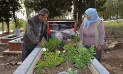 Acılı baba, kızının mezarındaki çiçekleri koruyabilmek için kamera taktırdı