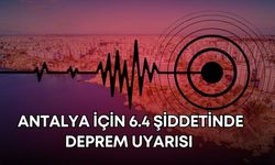 Güne depremle uyanan Antalyalılara kritik uyarı