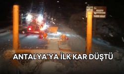 Turizmin başkenti Antalya’ya kar düştü