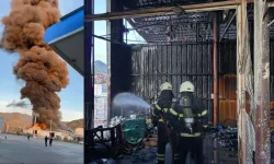 Burdur Bucak OSB'de fabrika yangını!