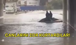 Demre’de sağanak felaketi: Alt geçitte araç mahsur kaldı