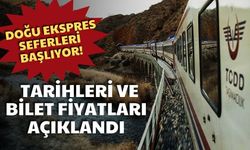 Turistik Doğu Ekspresi'nin sefer tarihleri ve bilet fiyatları açıklandı