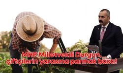 MHP Milletvekili Durgun, çiftçilerin yarasına parmak bastı!