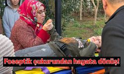 Foseptiğe düşen 6 yaşındaki Eyüp’ü komşusu kurtardı