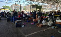 Çürük raporu verilen Güneş Pazarı yıkıldı