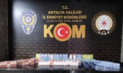 Antalya'da eş zamanlı kaçakçılık operasyonu